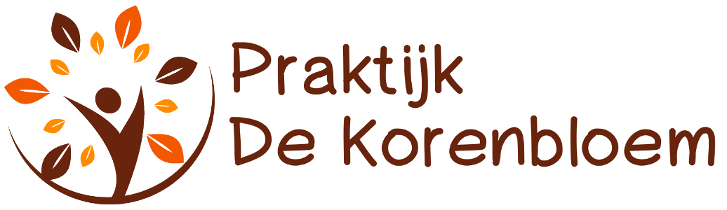 Logo Praktijk de Korenbloem met tekst